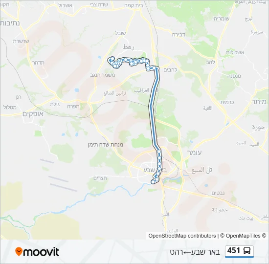 451 Bus Line Map