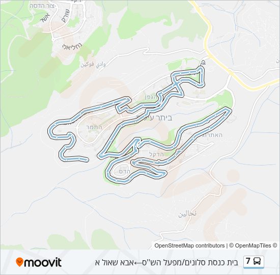 7 bus Line Map