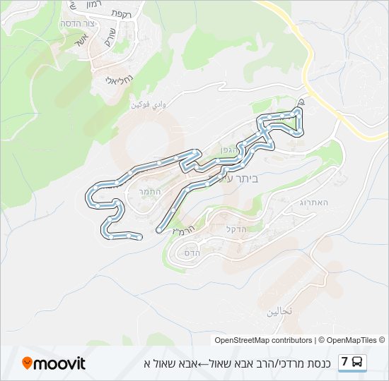 7 Bus Line Map