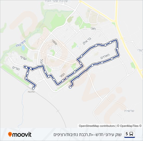 5 bus Line Map