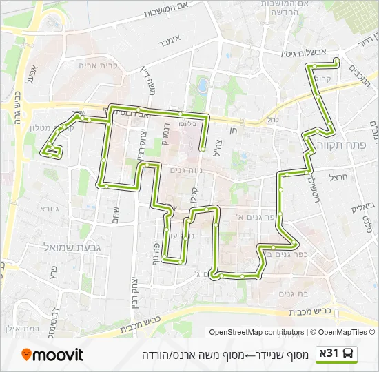 31A Bus Line Map