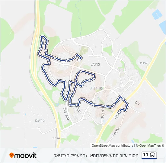 11 Bus Line Map