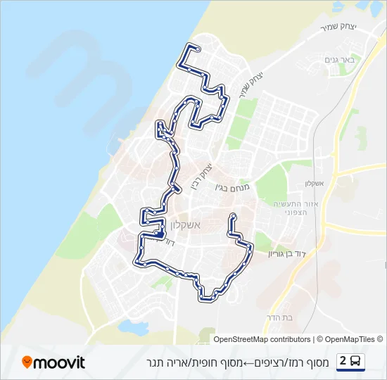 2 Bus Line Map