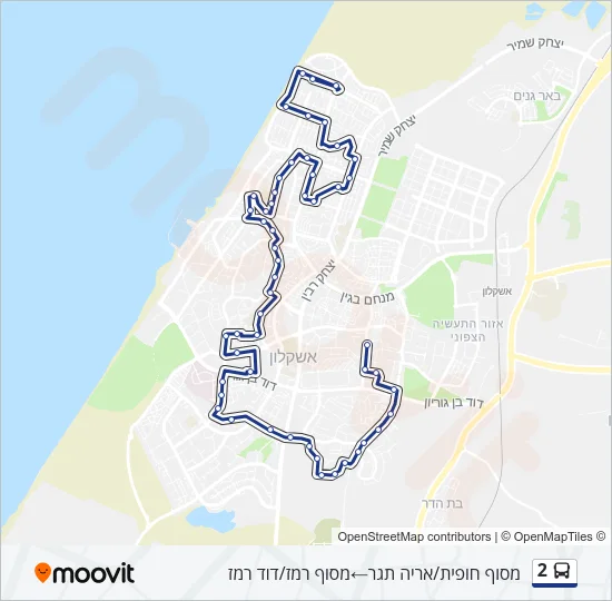 2 Bus Line Map