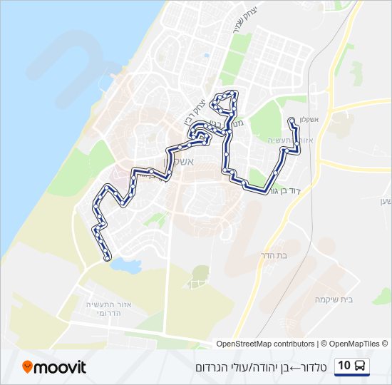 10 Bus Line Map