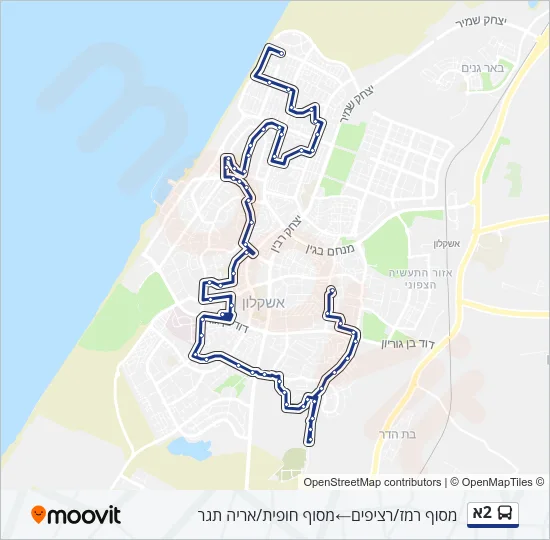 2א Bus Line Map