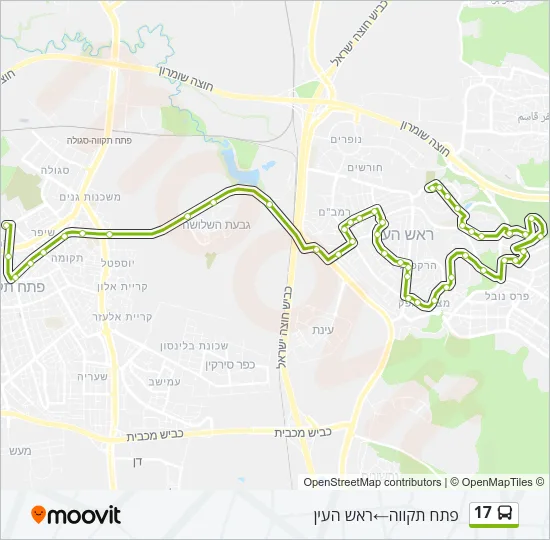 17 Bus Line Map
