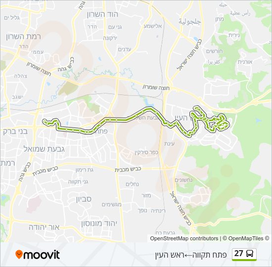 27 Bus Line Map