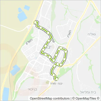 1 Bus Line Map
