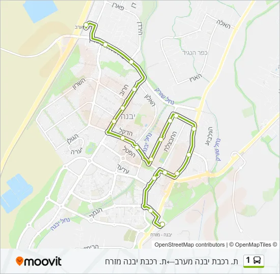 1 Bus Line Map