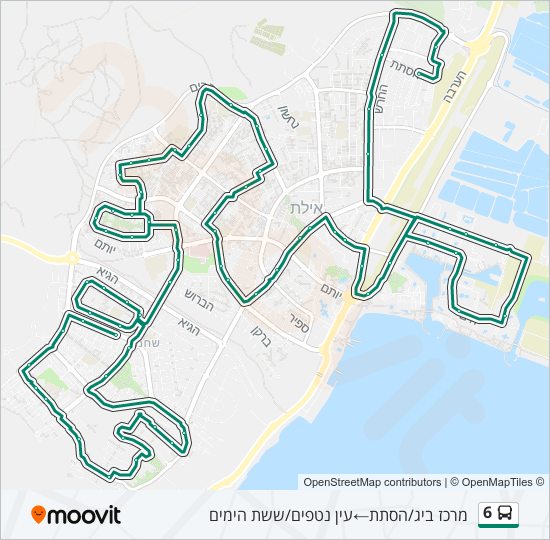 6 bus Line Map