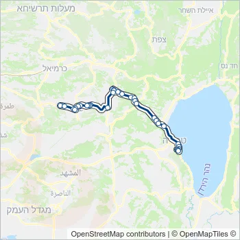 55 Bus Line Map