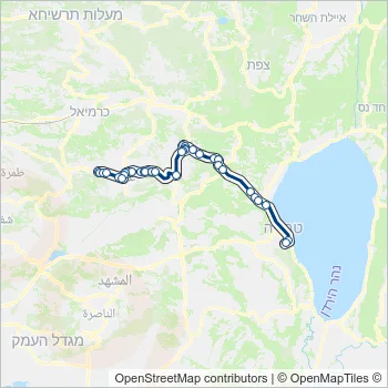 55 Bus Line Map