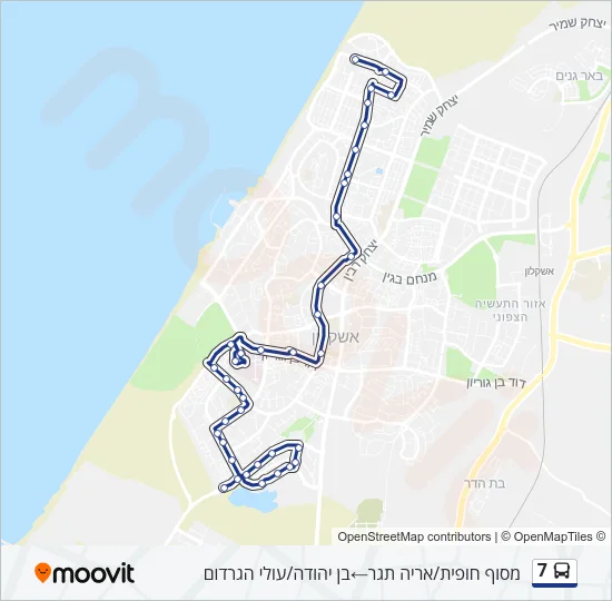 7 Bus Line Map