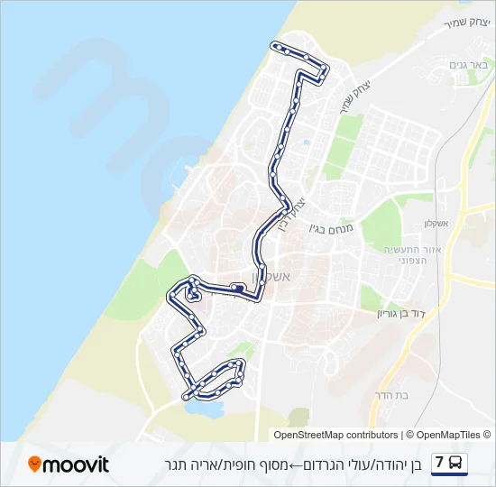 7 Bus Line Map