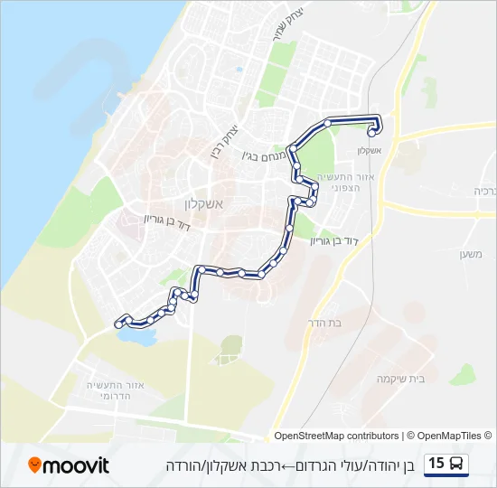 15 Bus Line Map