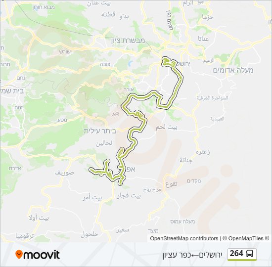 264 Bus Line Map