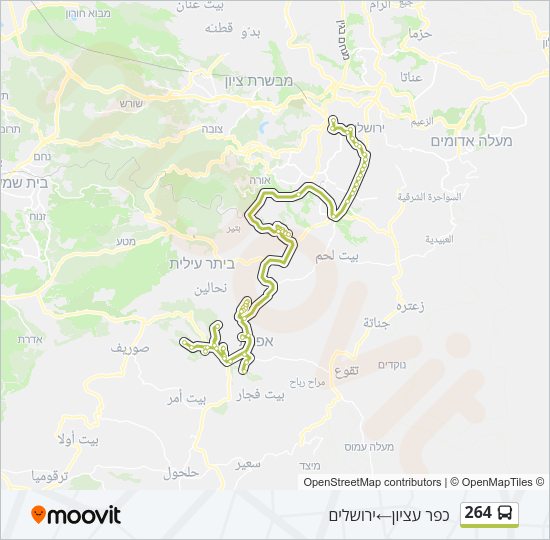 264 Bus Line Map