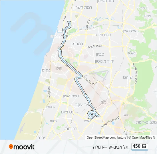 450 Bus Line Map