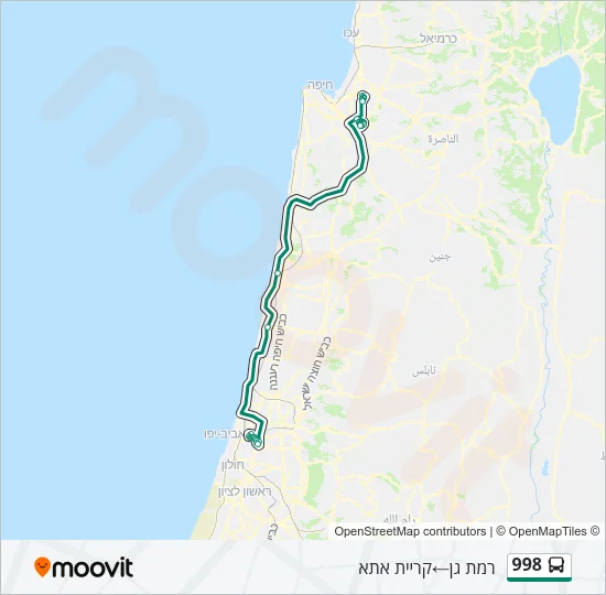 998 Bus Line Map
