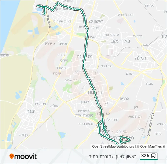 326 Bus Line Map