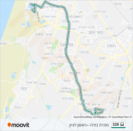 326 bus Line Map
