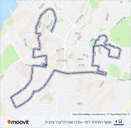 4 bus Line Map