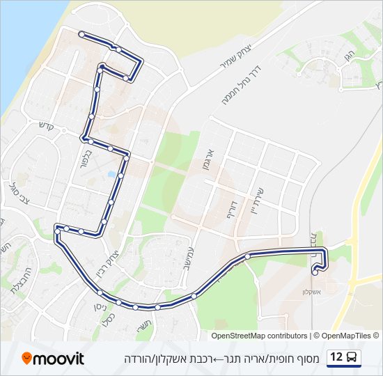 12 Bus Line Map