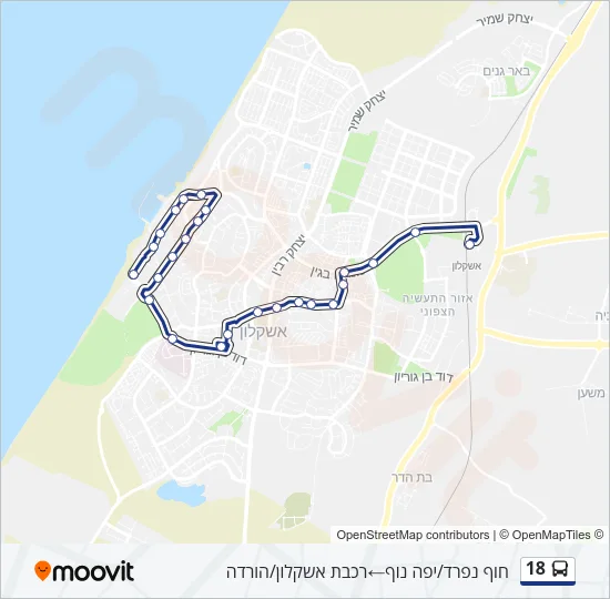 18 Bus Line Map
