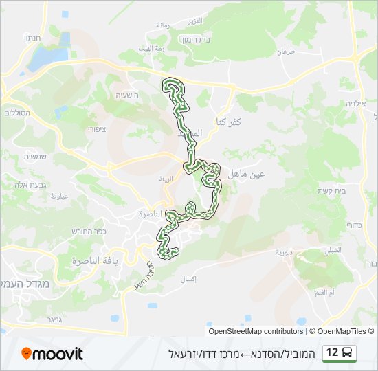 12 Bus Line Map