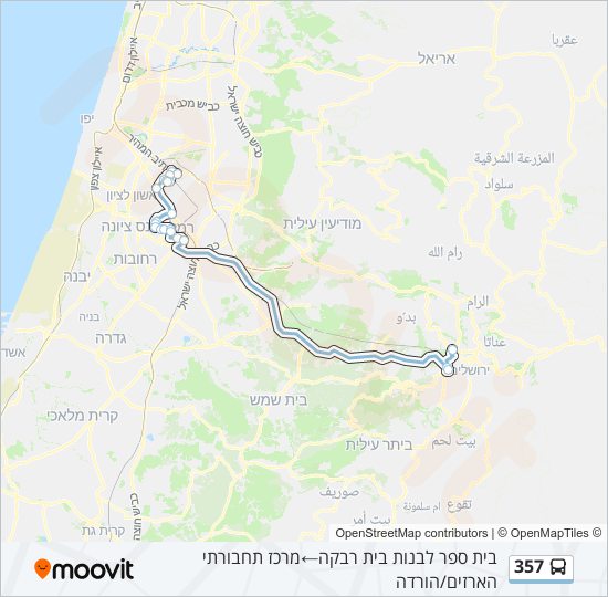 357 Bus Line Map