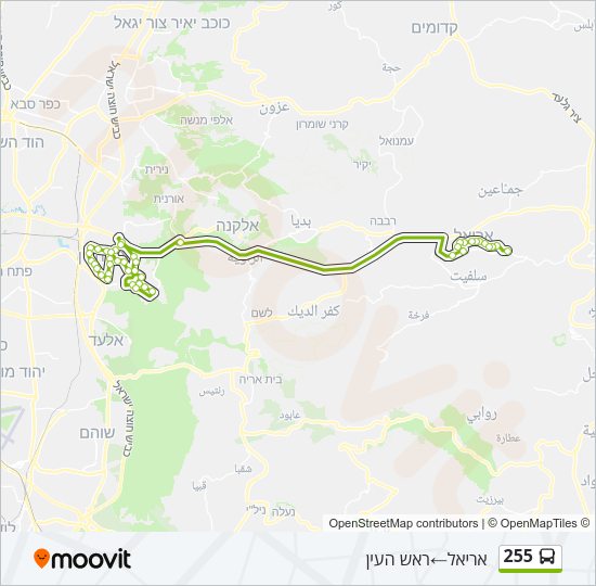 255 Bus Line Map