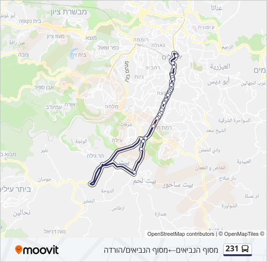 231 Bus Line Map