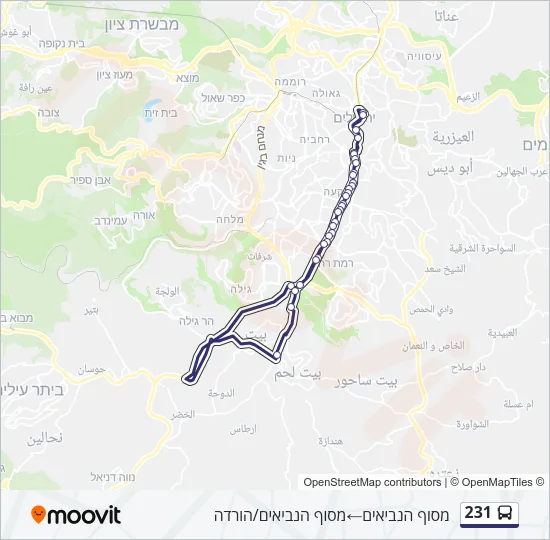 231 Bus Line Map