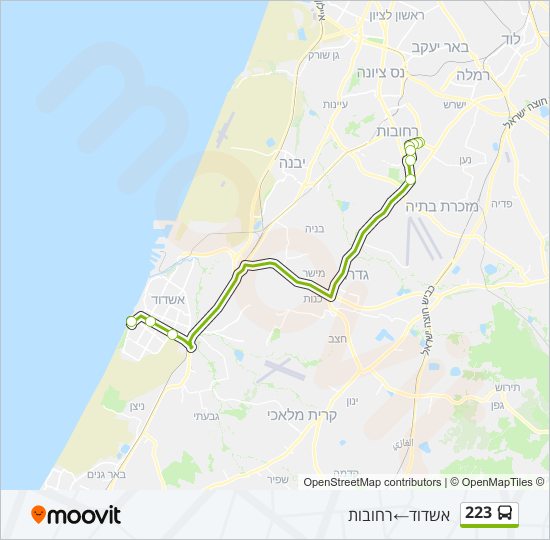 223 Bus Line Map
