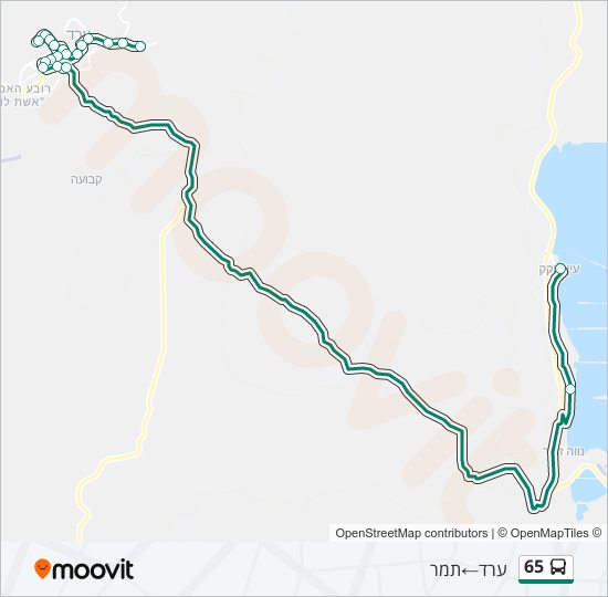 65 Bus Line Map
