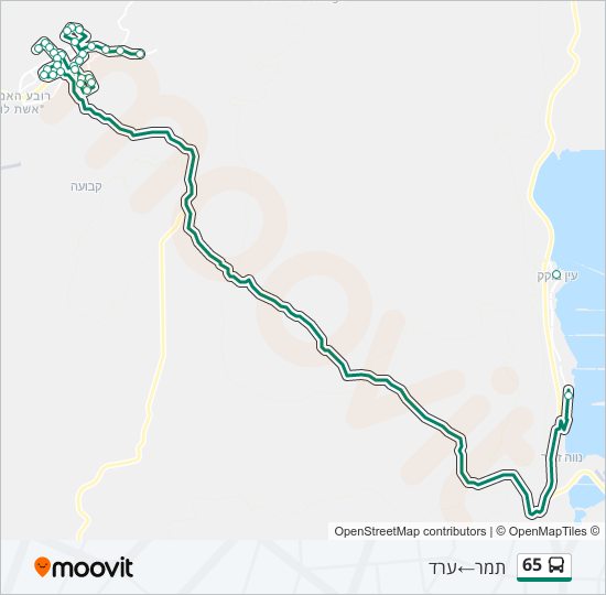 65 Bus Line Map