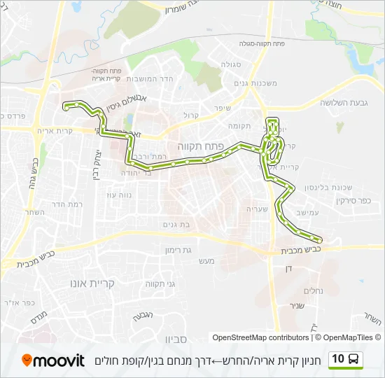 10 Bus Line Map