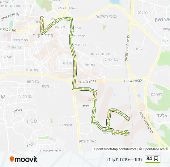 84 Bus Line Map