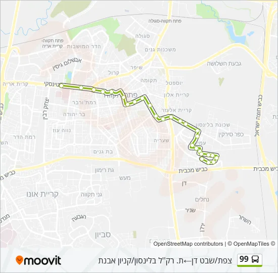 99 Bus Line Map