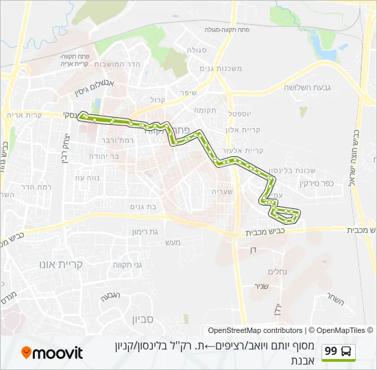 99 Bus Line Map