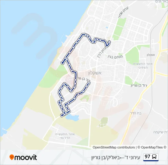 97 Bus Line Map