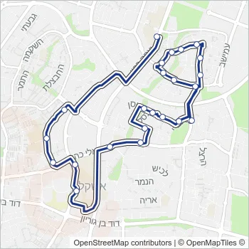 98 Bus Line Map