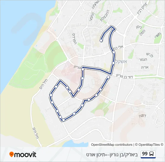 99 Bus Line Map