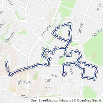 96א Bus Line Map