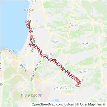 353 Bus Line Map