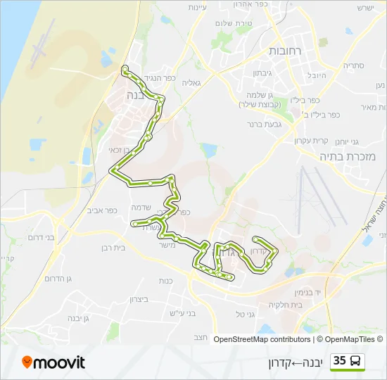 35 Bus Line Map