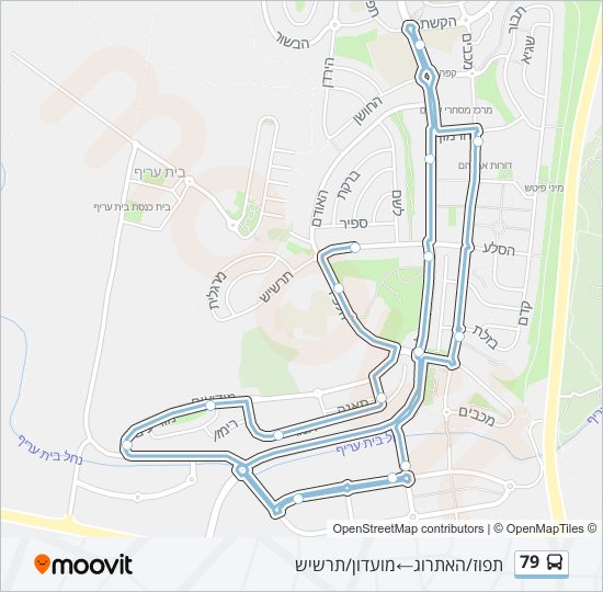 Автобус 79: карта маршрута