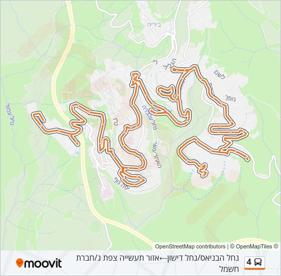 4 Bus Line Map