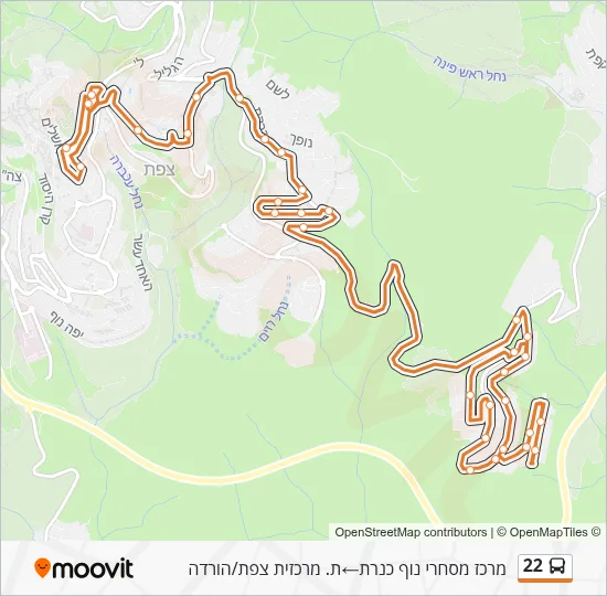 22 Bus Line Map